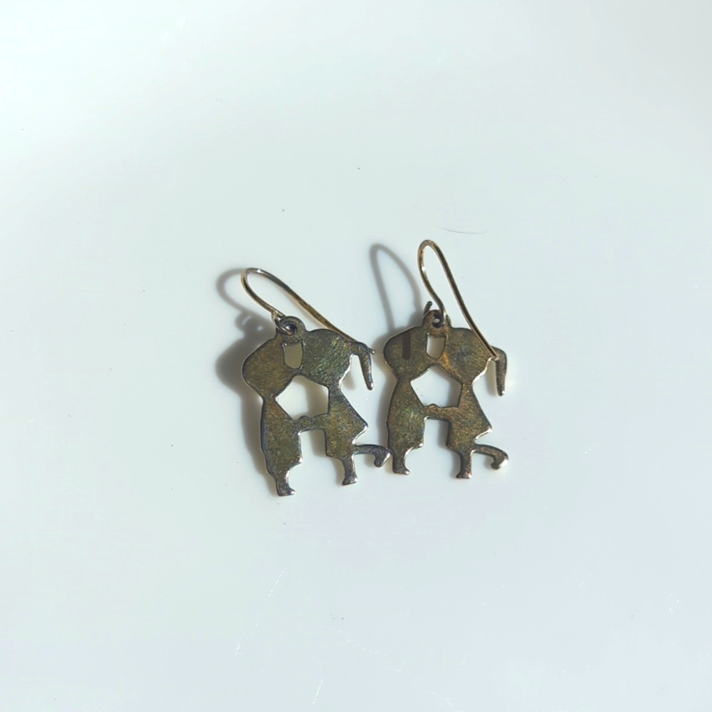Gold earrings